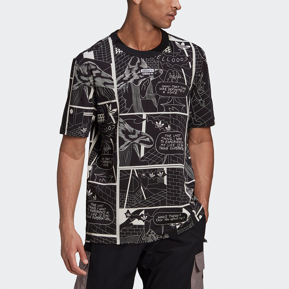 Мужская футболка adidas originals Graphic Tee (черная) — фото 3