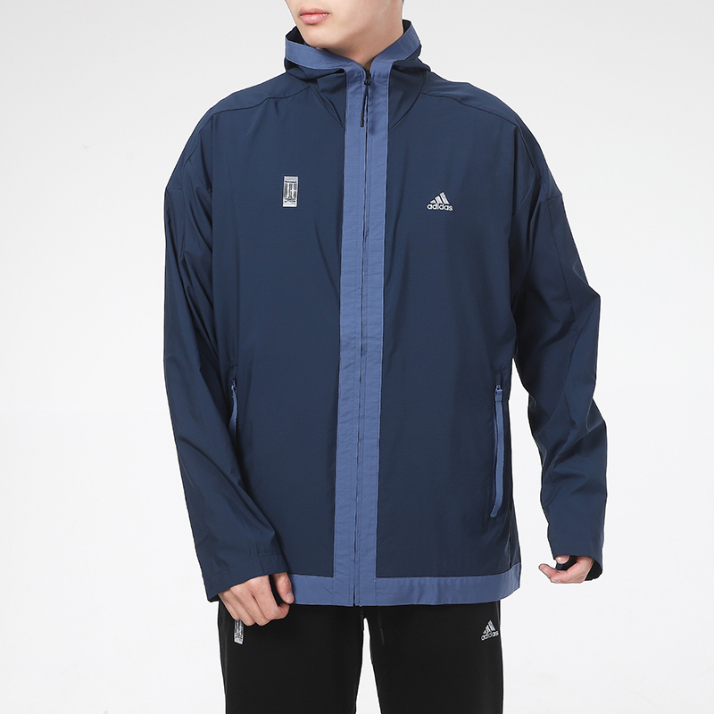 Мужская куртка adidas к (черный) — фото 3