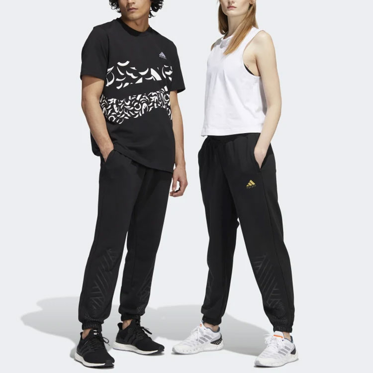 Adidas Sports Pants Unisex Black Moderate