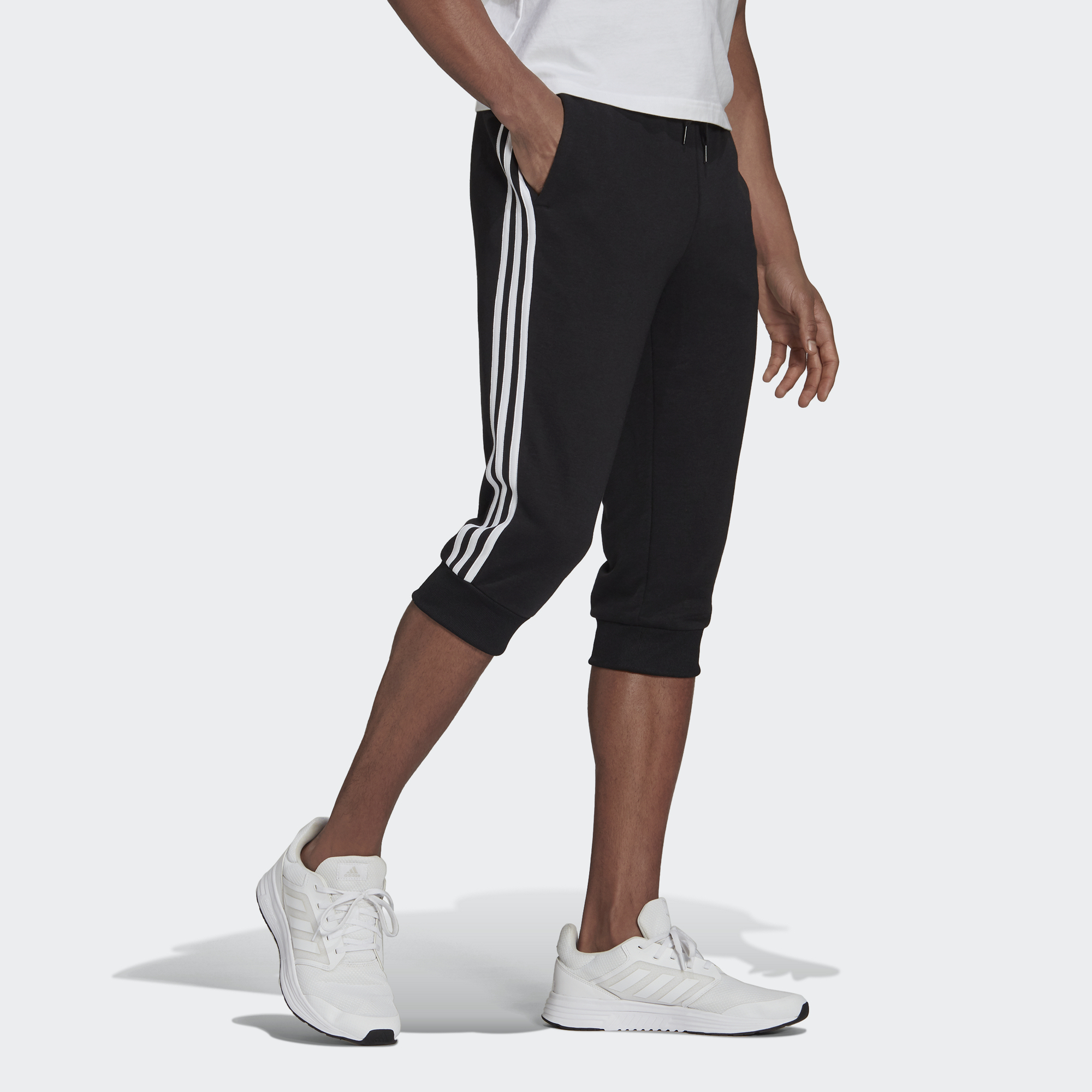 Мужские штаны adidas M 3s Ft Tc 34pt Logo (черные) — фото 5