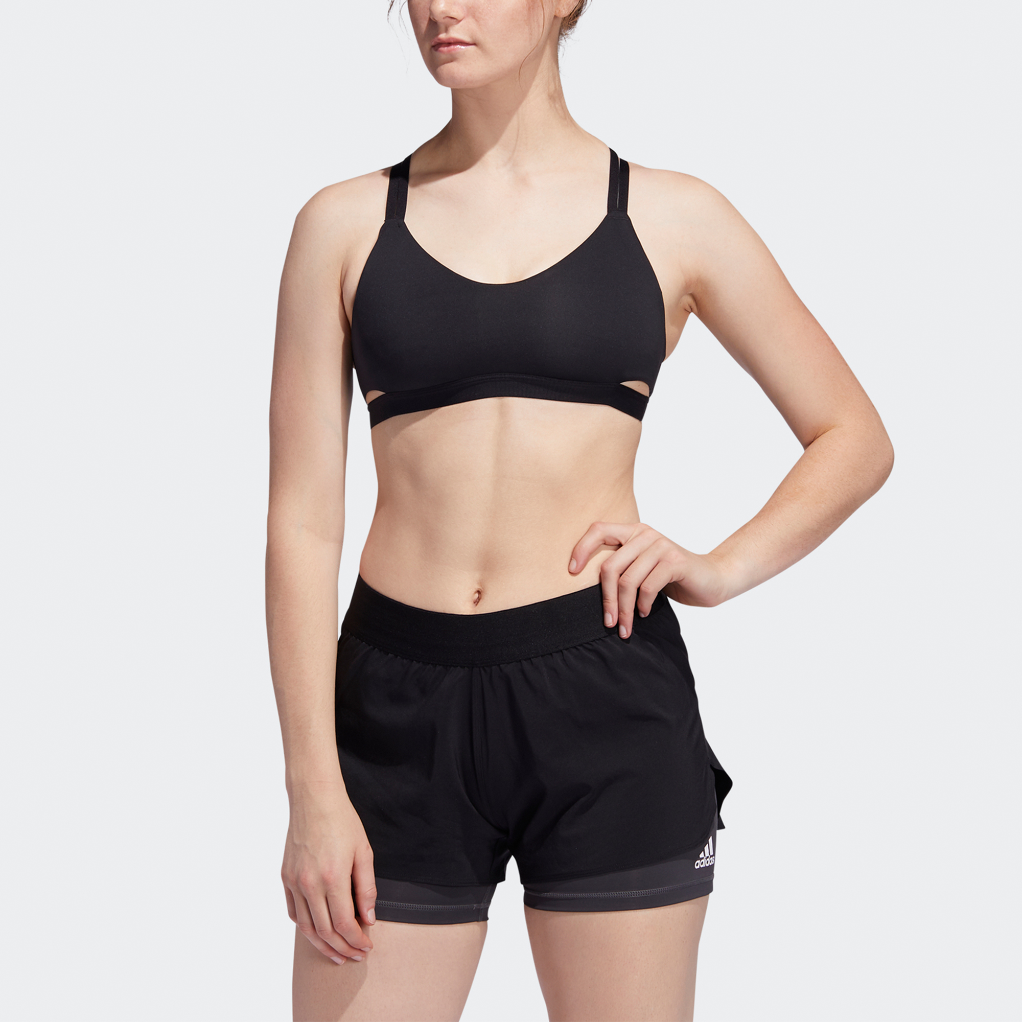Adidas Sleeveless Sports Shirts Women’s Black Asymmetrical Shoulder