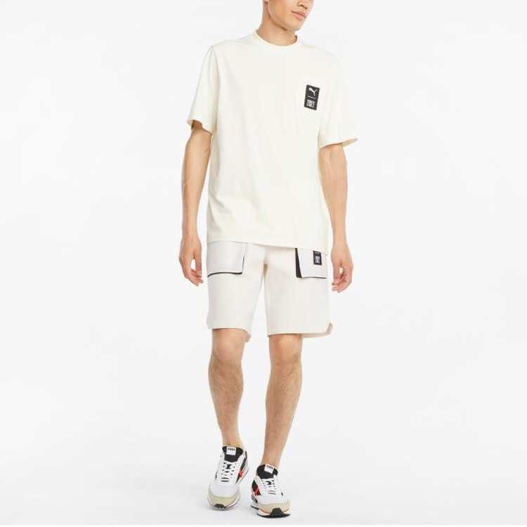 PUMA First Mile Sports Shorts Men’s Ivory White Moderate