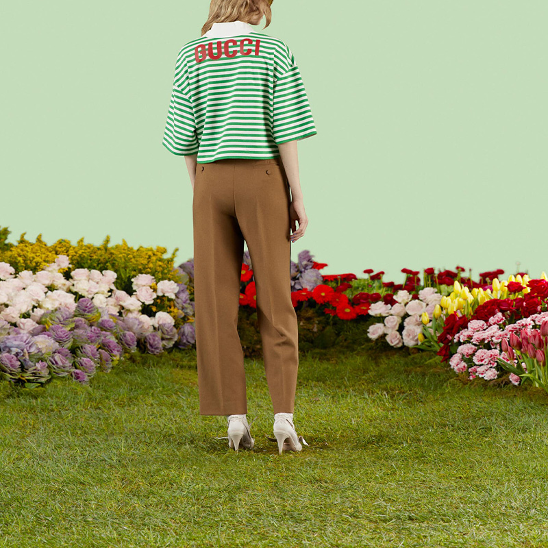 Женские штаны Gucci SS23 (черные) — фото 4