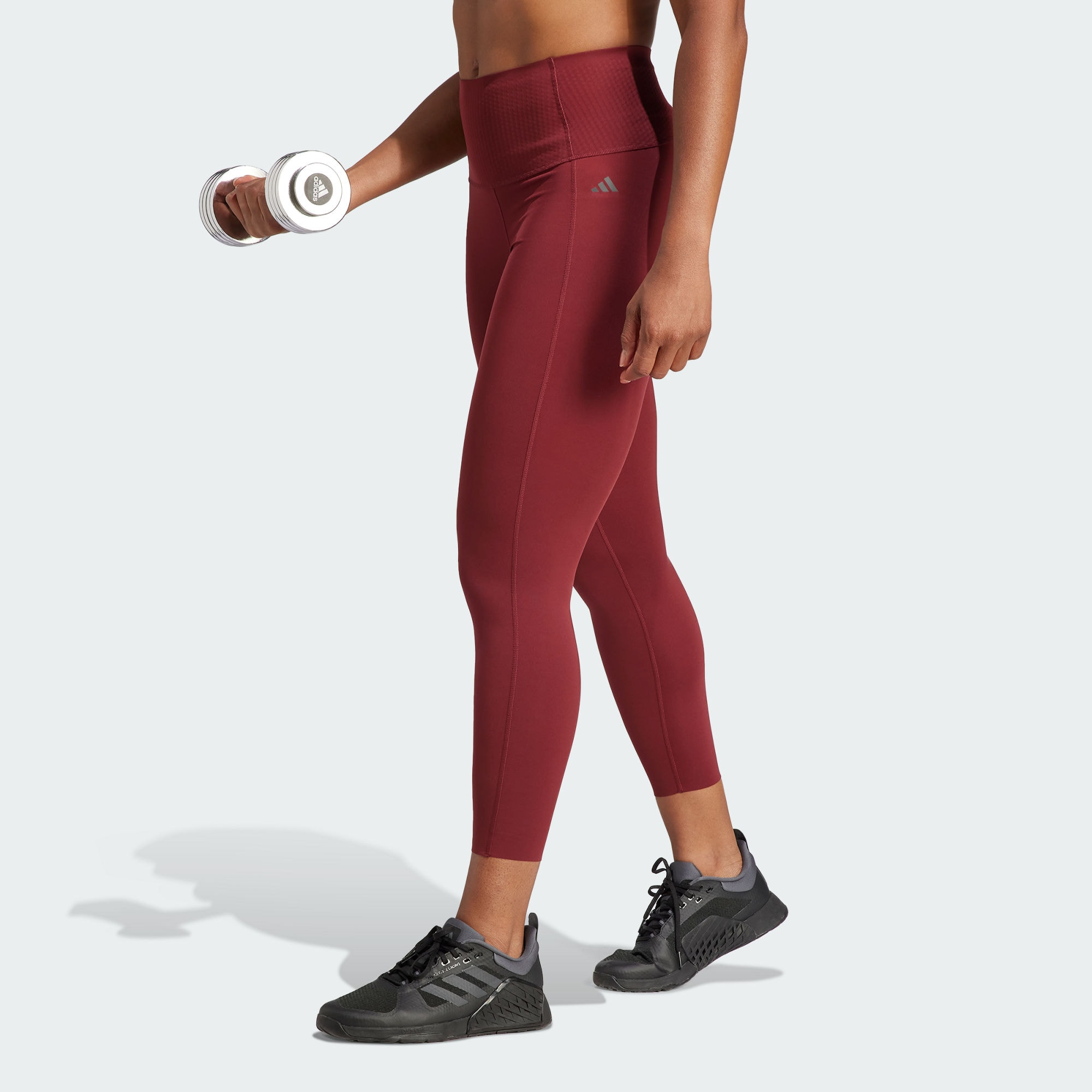 Adidas Free Shipping With AdiClub Optime Power 7/8 Leggings