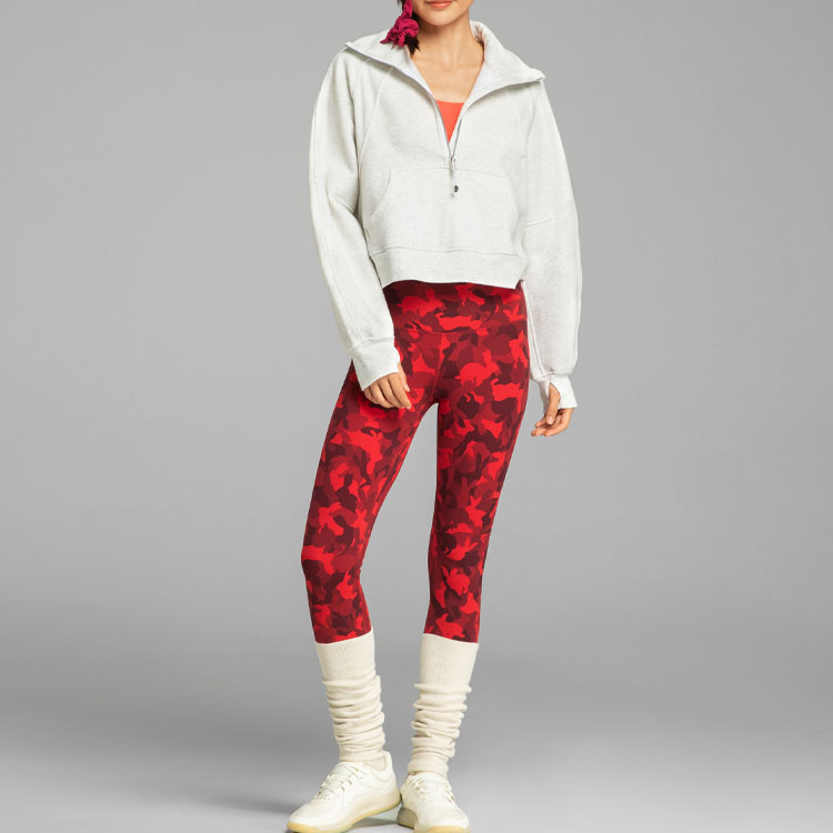 Lululemon Align Yoga Pants Women’s Camouflage Red Mixed Color Moderate
