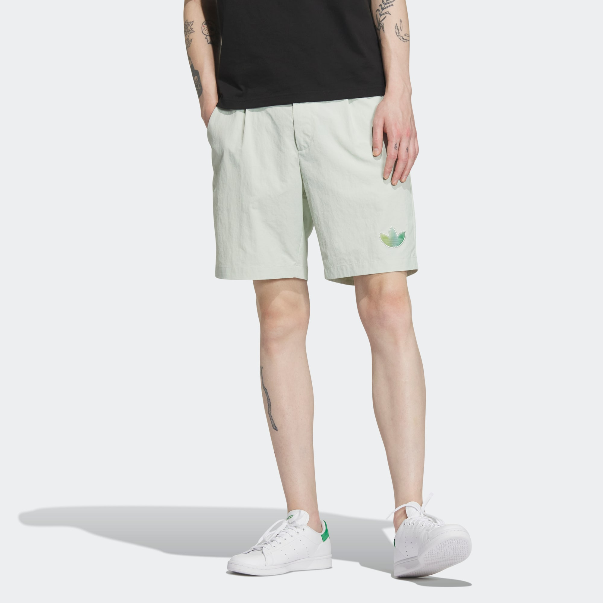 Adidas Originals Sports Shorts Men’s Linen Green