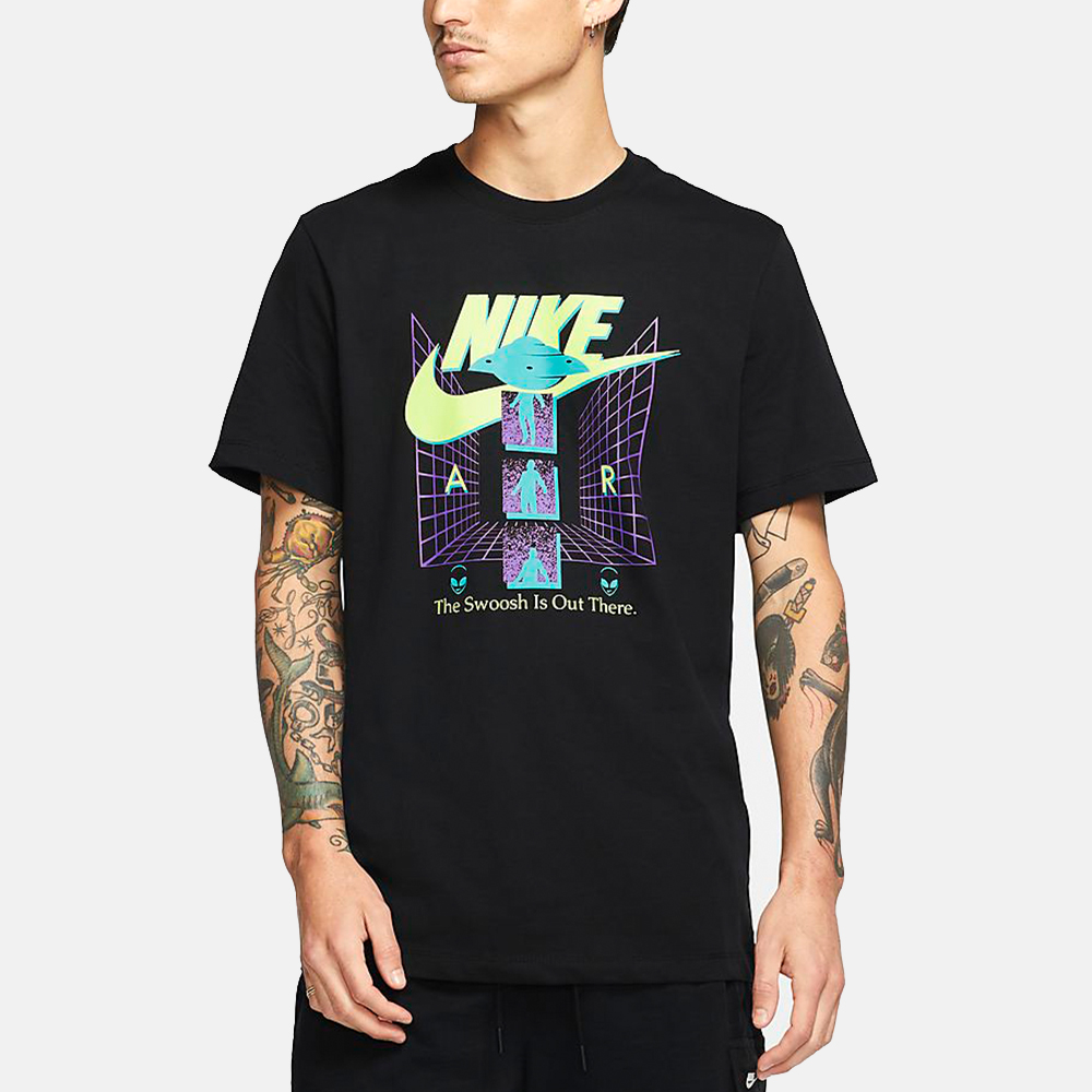 Мужская футболка Nike Alien Logo (черная) — фото 3