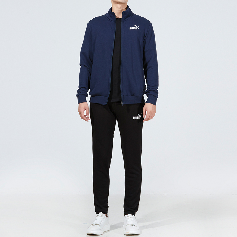 PUMA Clean Sweat Suit Casual Sportswear Men’s Stand Collar Moderate