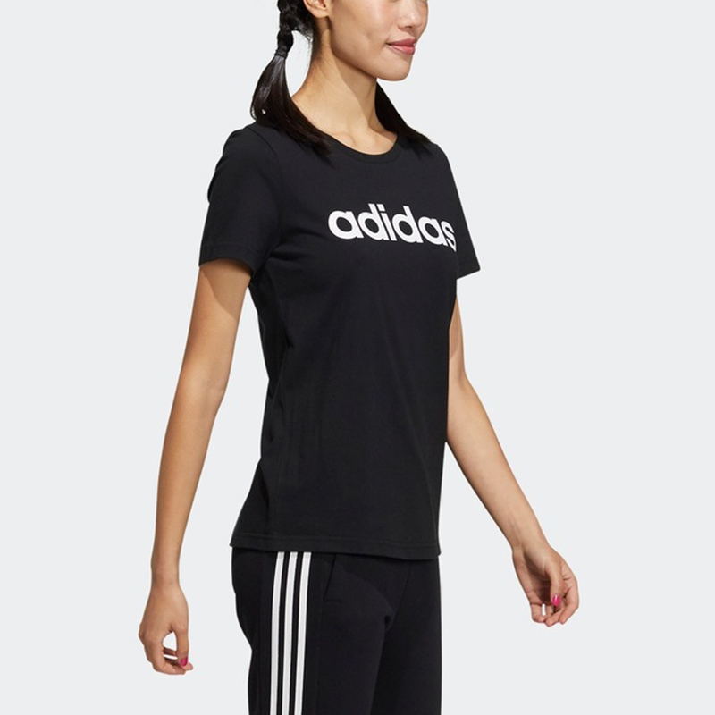 Женская футболка adidas neo (черная) — фото 4