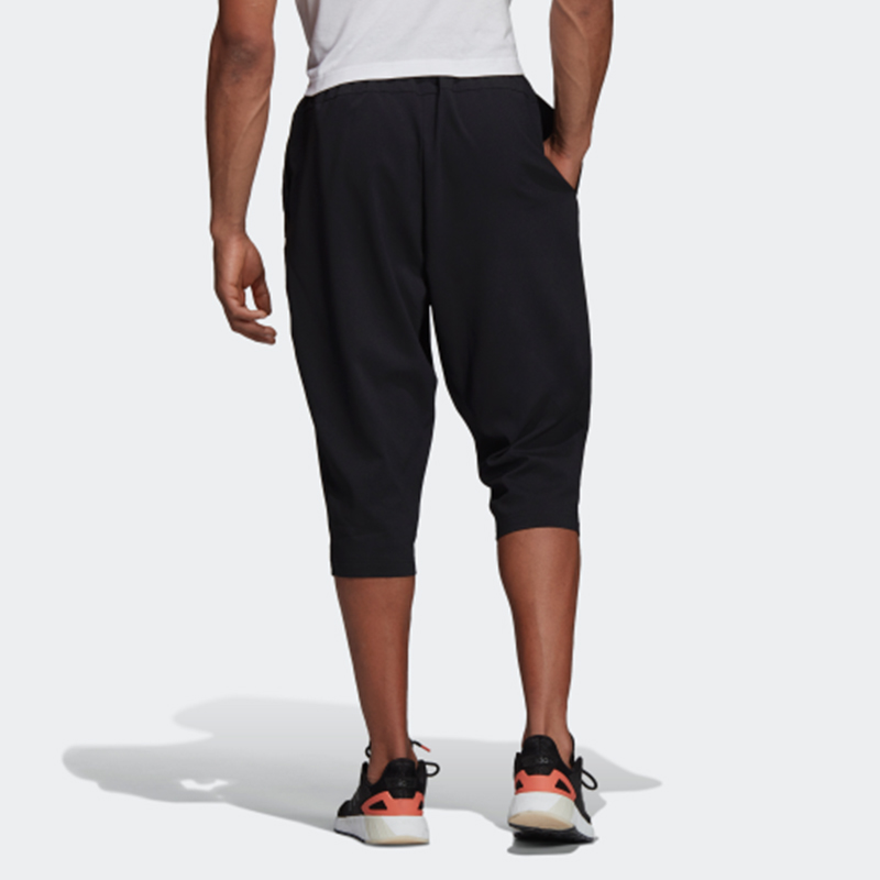 Мужские штаны adidas E Pln 3/4 Wvn (черные) — фото 5
