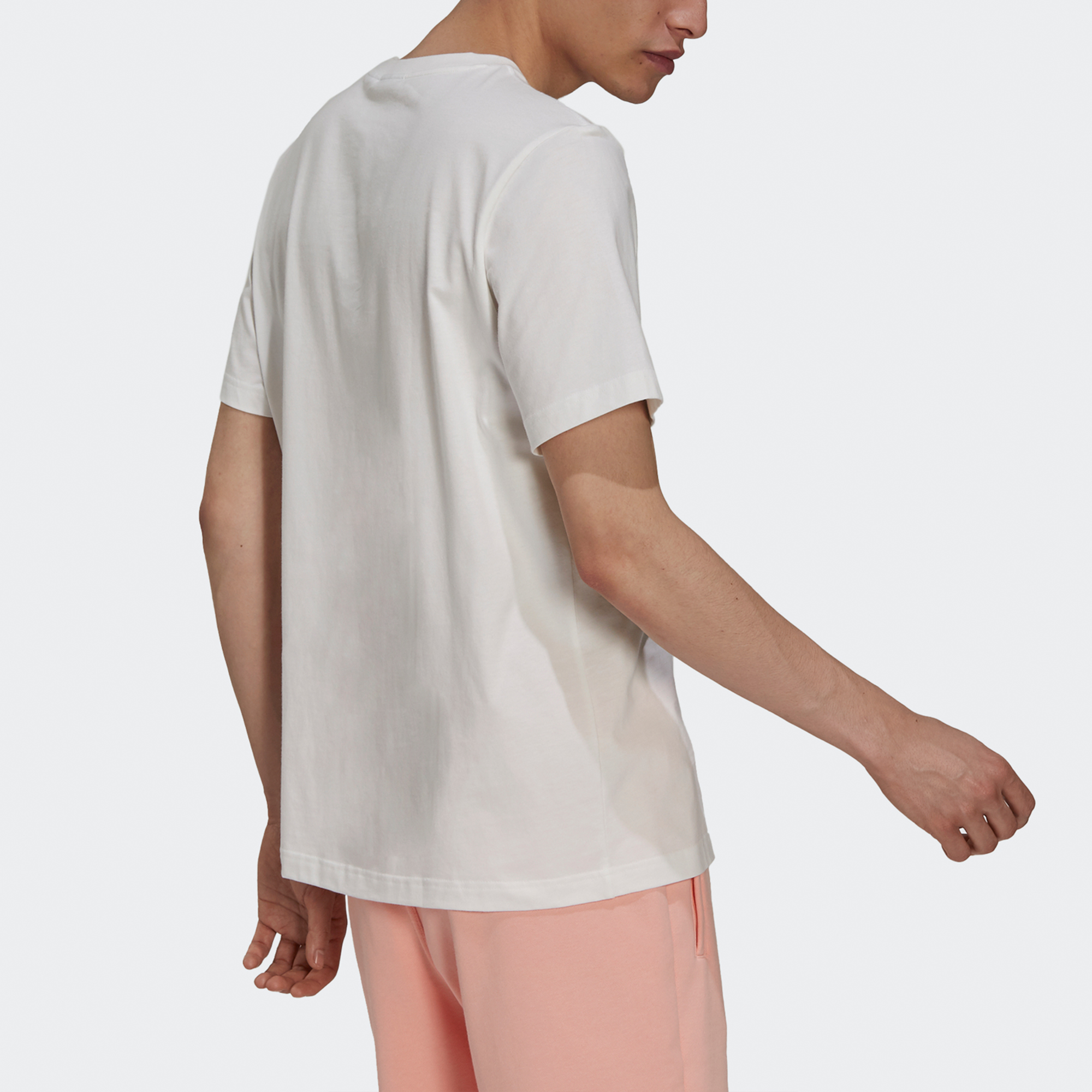 Мужская футболка adidas originals 5 As Tee LogoT (бежевая) — фото 3