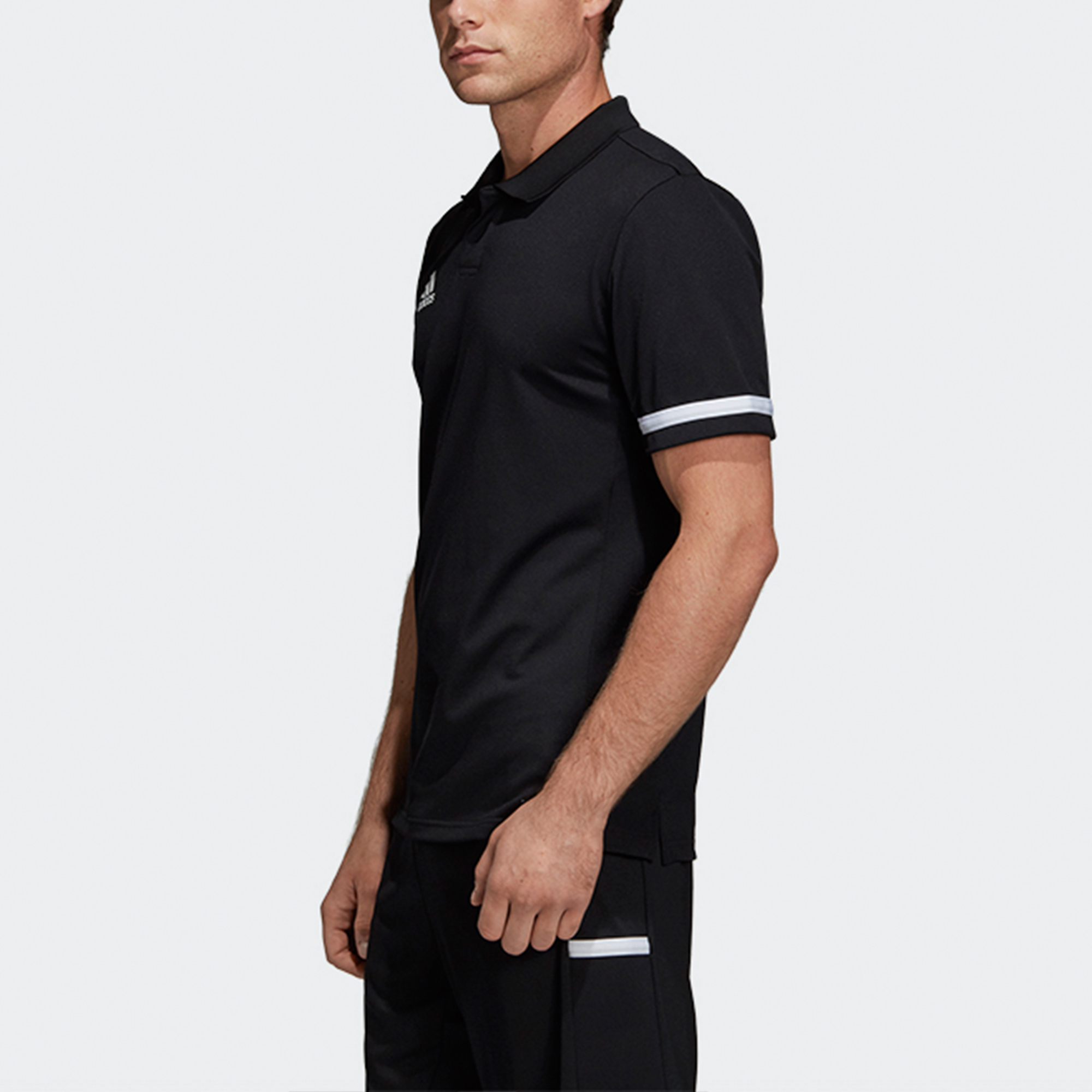 Футболка adidas T19 Polo M (черная) — фото 5