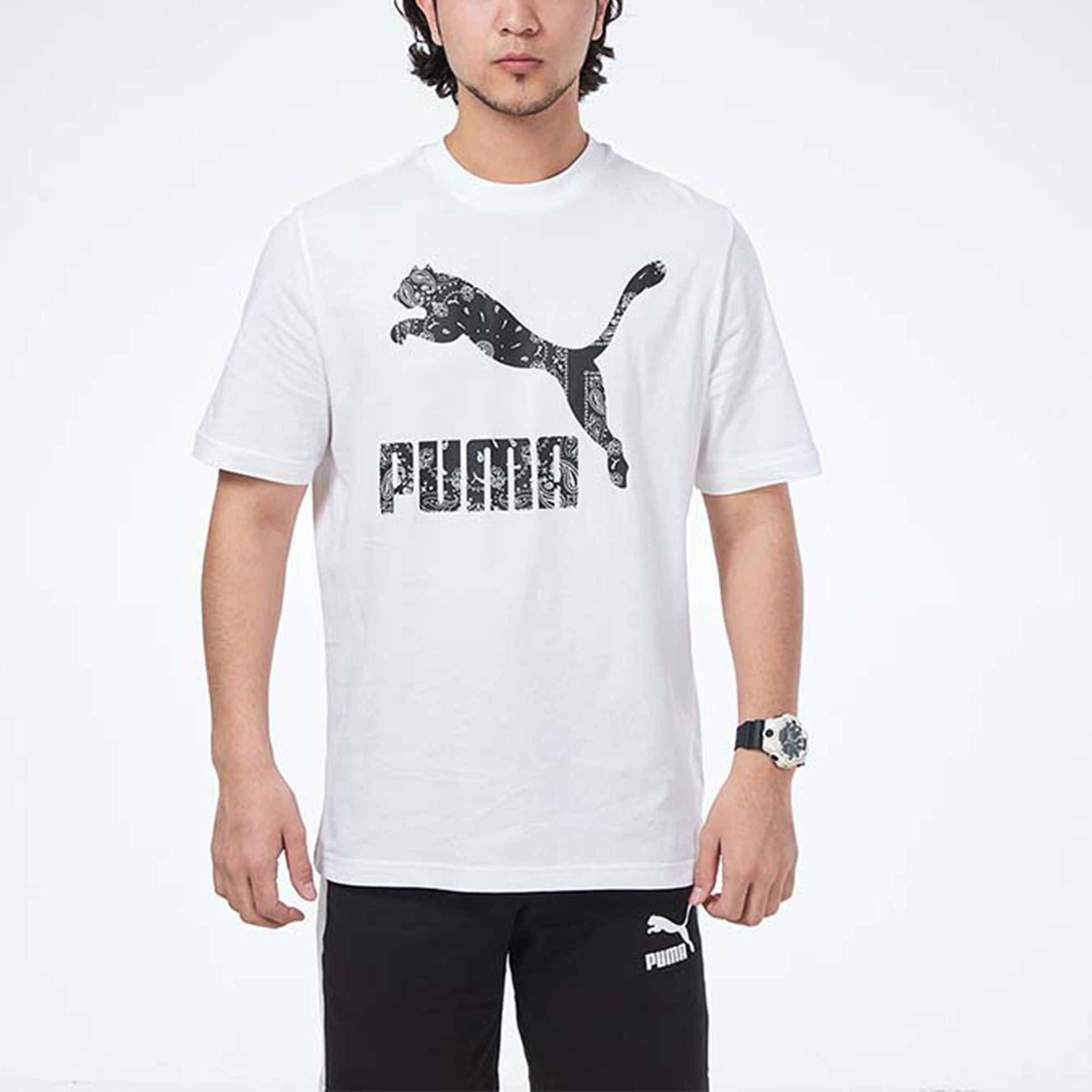 Мужская футболка PUMA (белая) — фото 3