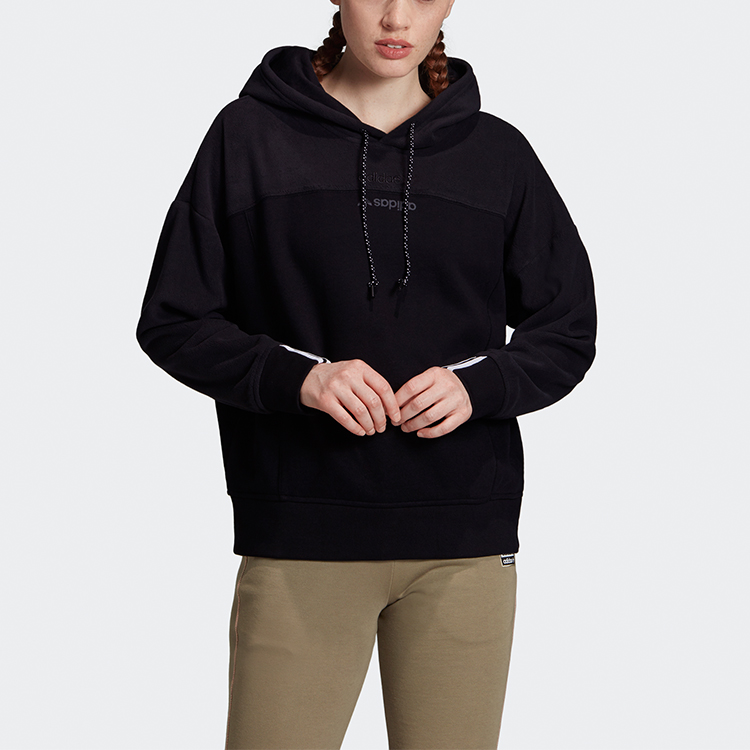 Женское худи adidas originals Hoodie (черный) — фото 3