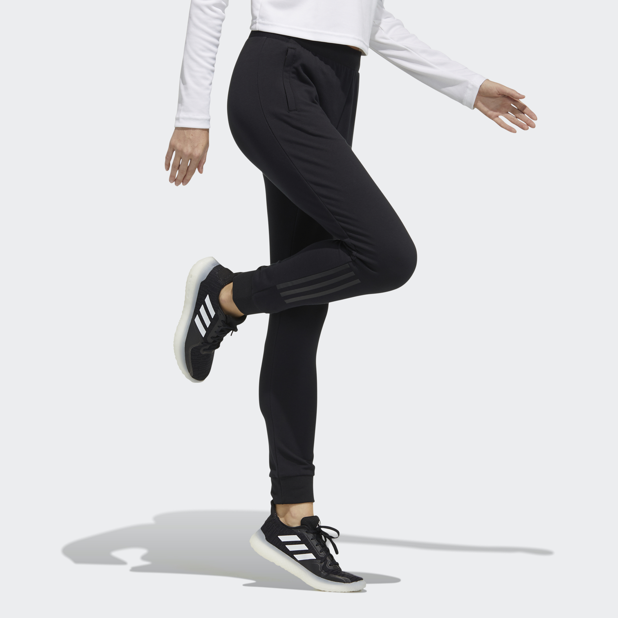 Женские штаны adidas Fi Pt Ft 3s (черные) — фото 4