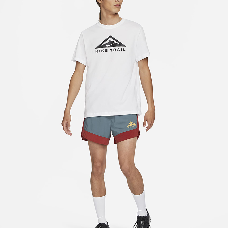 Мужская футболка Nike Dri-fit (белая) — фото 3