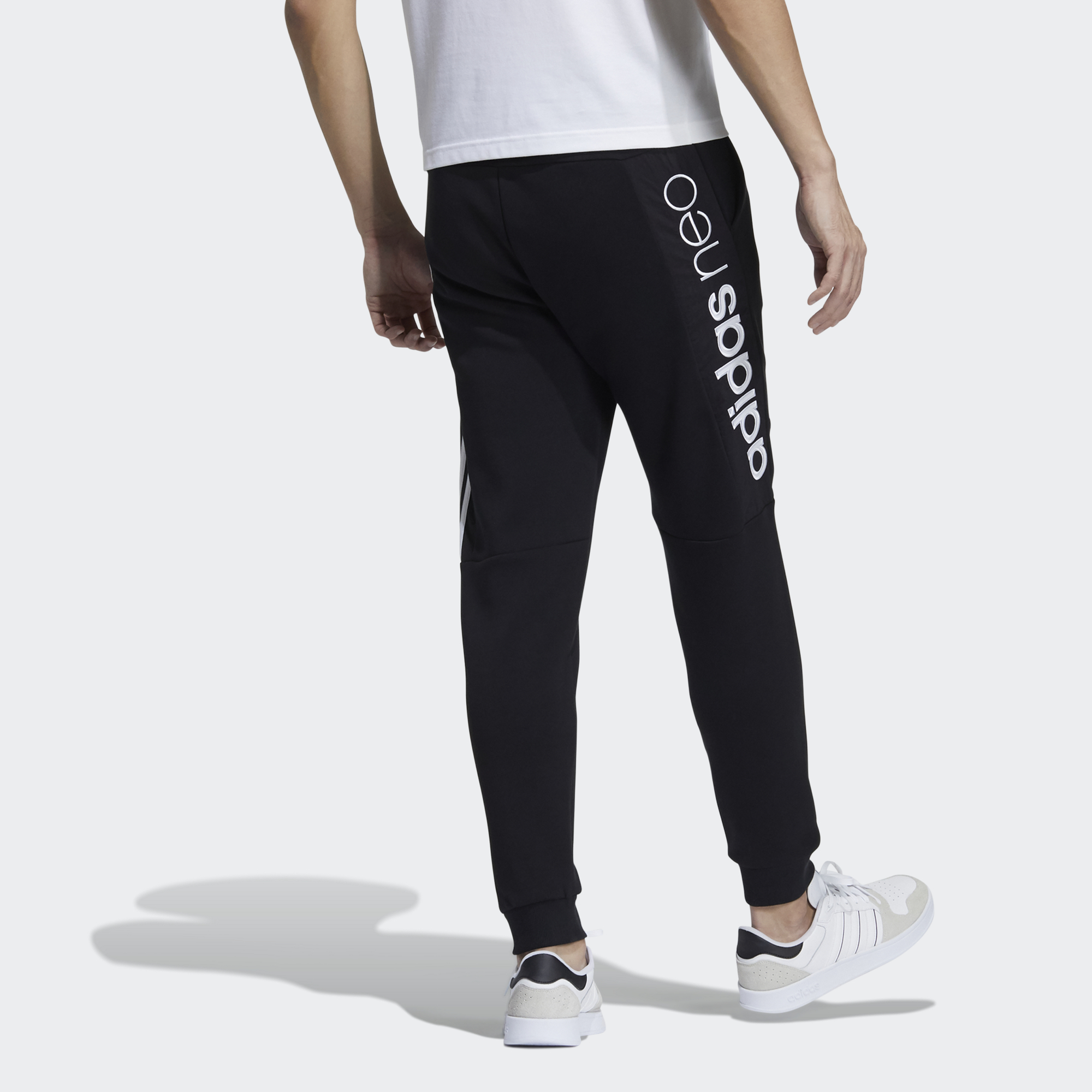 Мужские штаны adidas neo (черные) — фото 3