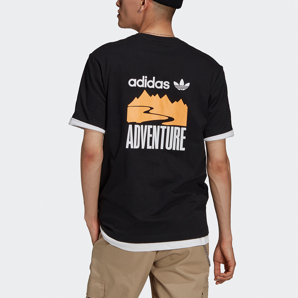 Мужская футболка adidas originals (черный) — фото 3