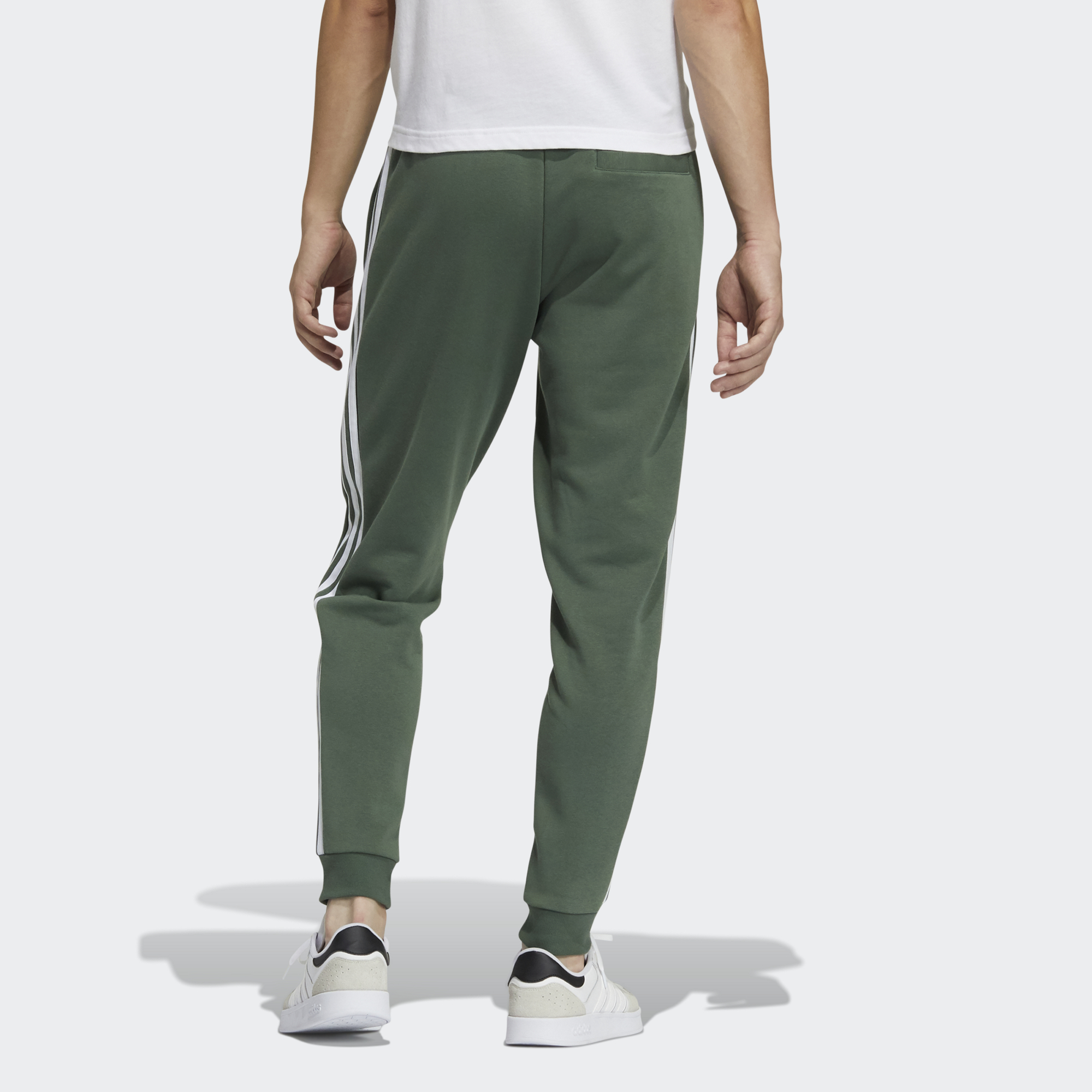 Мужские штаны adidas neo M Ce 3sq2 Kn Tp (зеленые) — фото 2