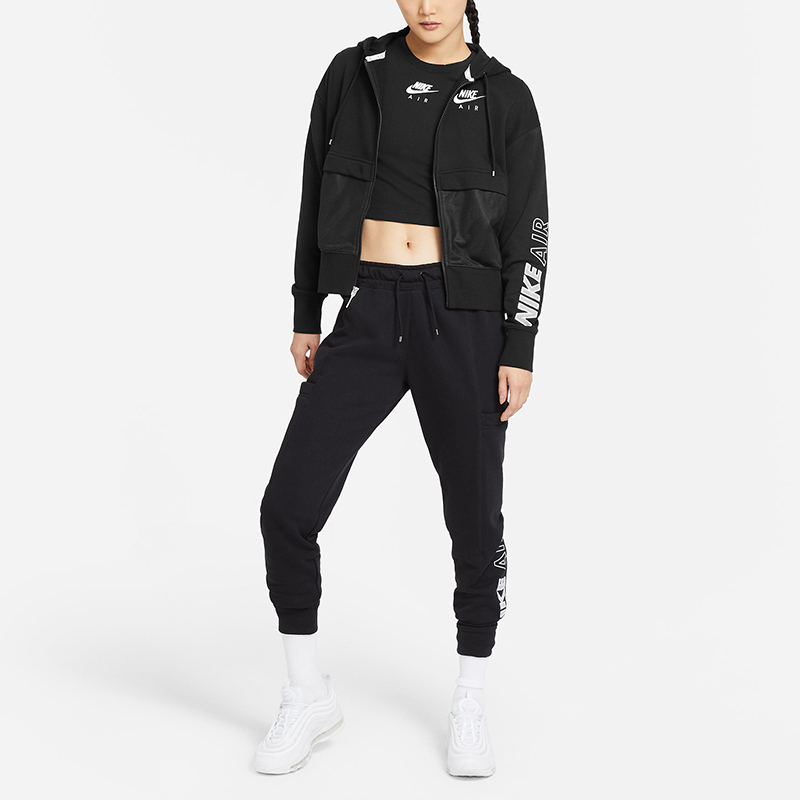 Женские штаны Nike Air Logo (черный) — фото 3