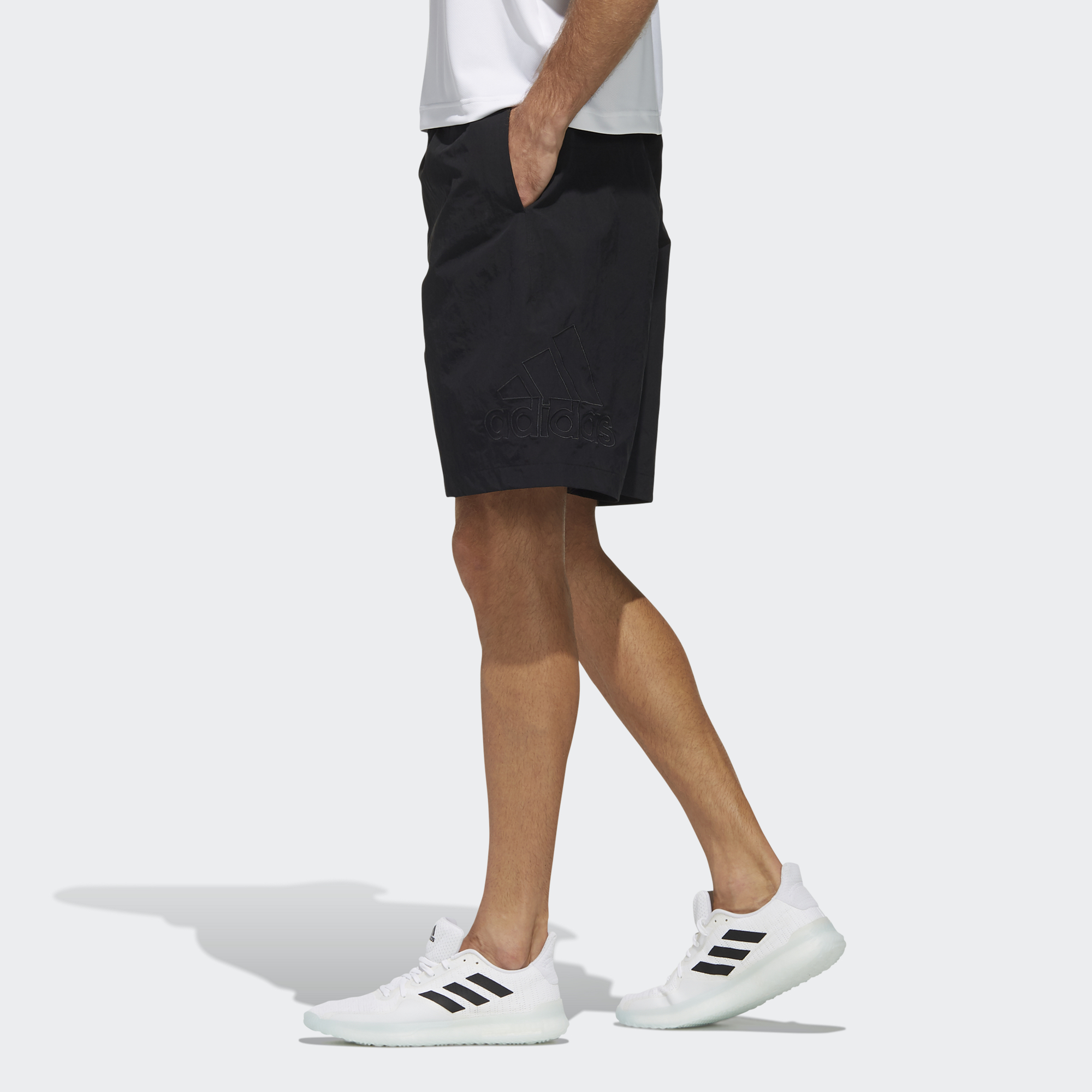 Мужские шорты adidas M Mh 3s Wv Sho (черные) — фото 6