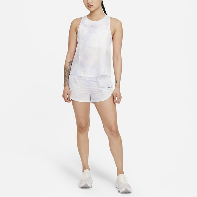 Женские шорты Nike Tempo Luxe Icon Clash (светло-фиолетовые) — фото 3