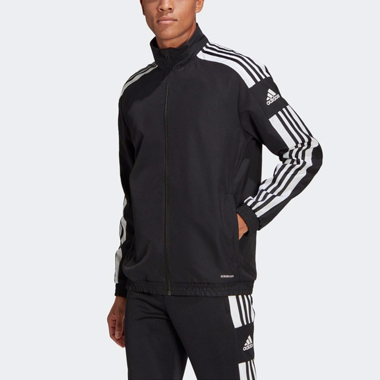 Мужская куртка adidas Sq21 Pre Jkt (черная) — фото 3