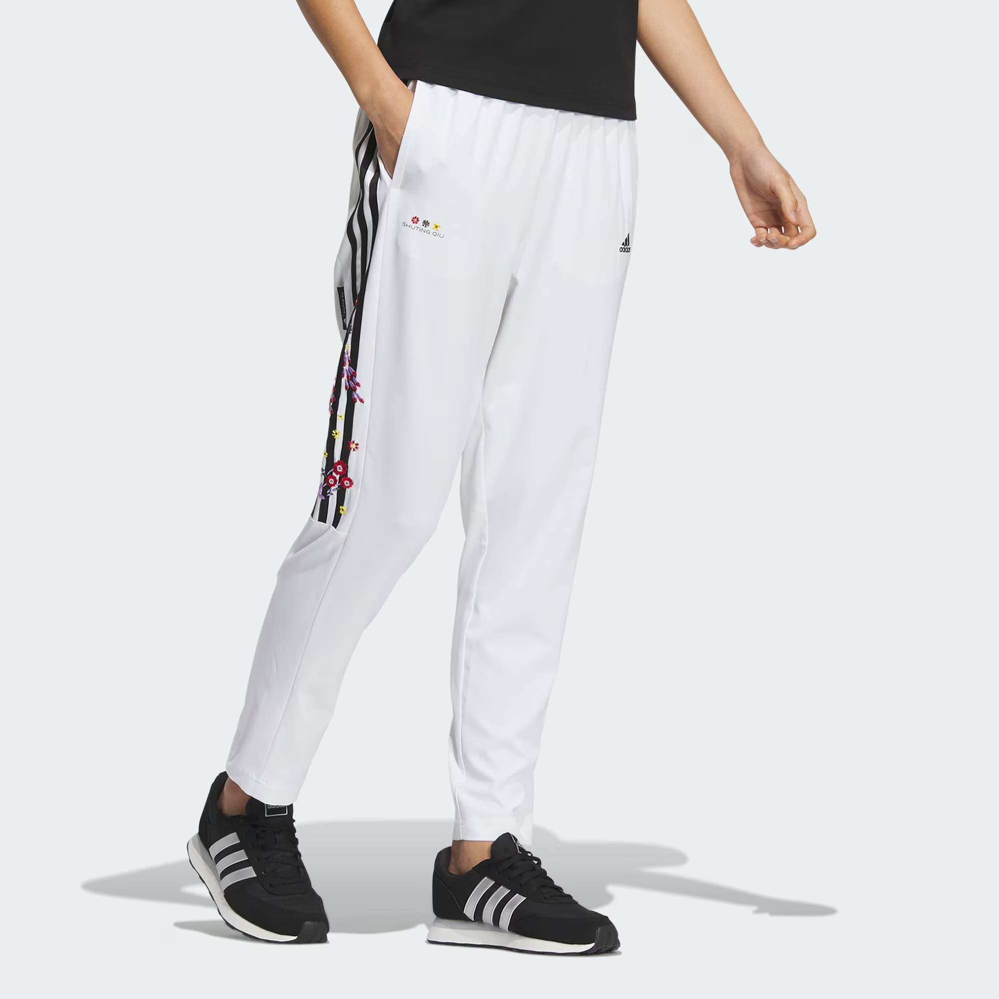 Adidas X SHUTING QIU Collaboration Collection Sports Pants Women’s White Moderate