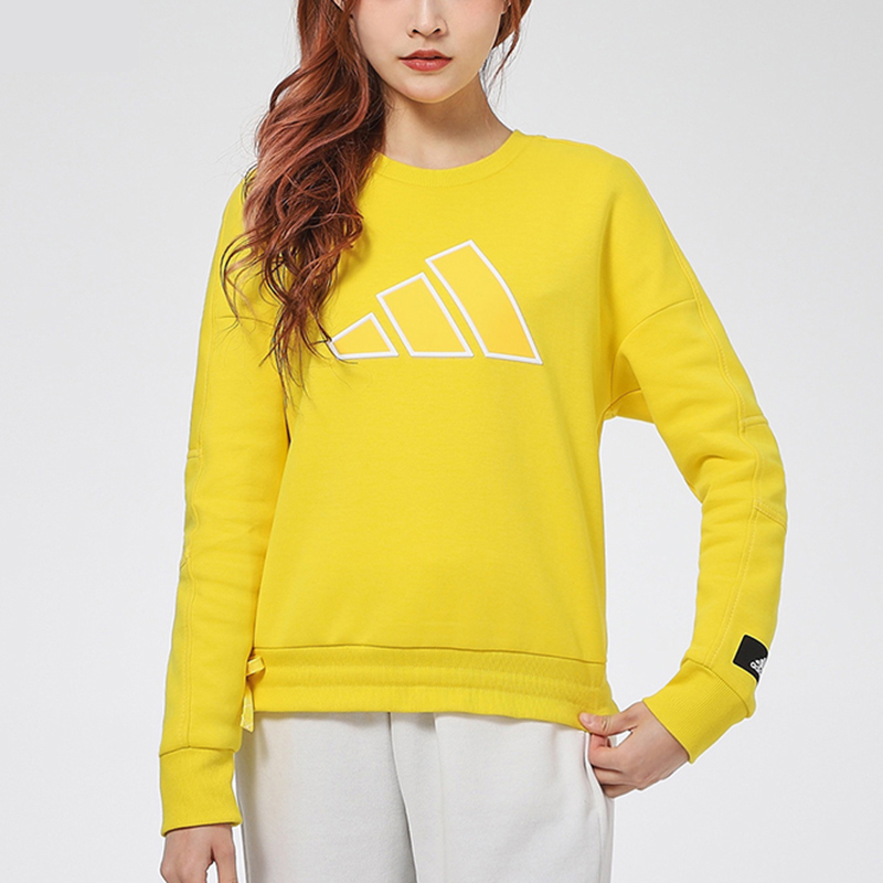 Женское худи adidas Str Sweat (желтое) — фото 2