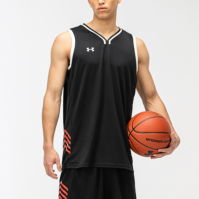 Under Armour Basketball Jerseys Men’s Black Moderate Straight Fit