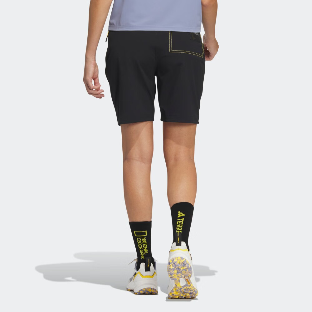 Adidas National Geographic Co Branded Section Sports Shorts Women’s Black Moderate Tight Pants