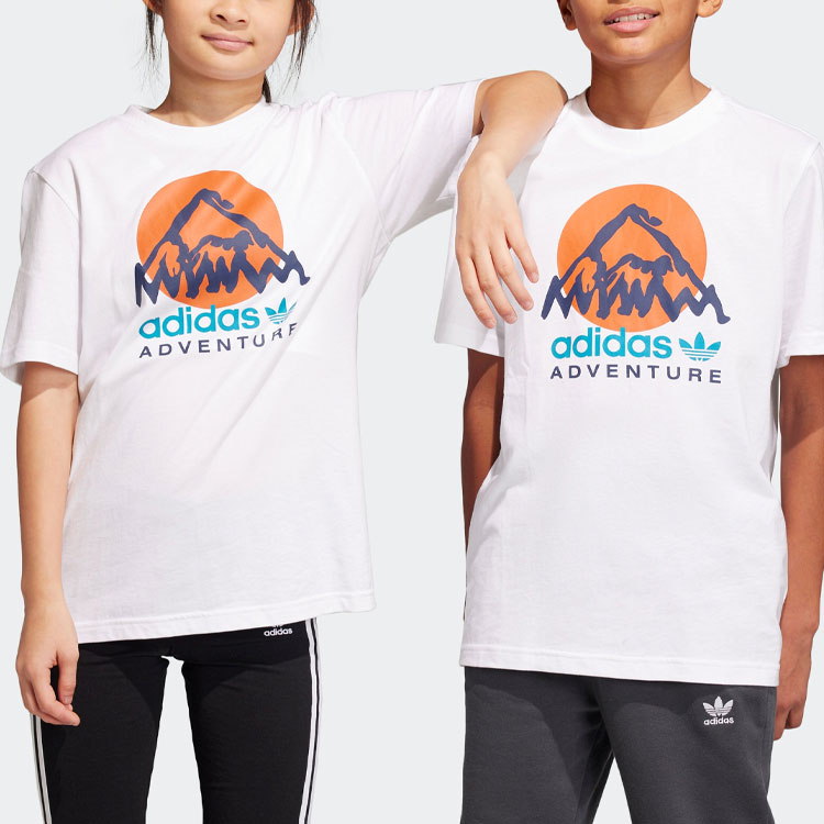Детская футболка adidas Originals Tee Logo (белая) — фото 4