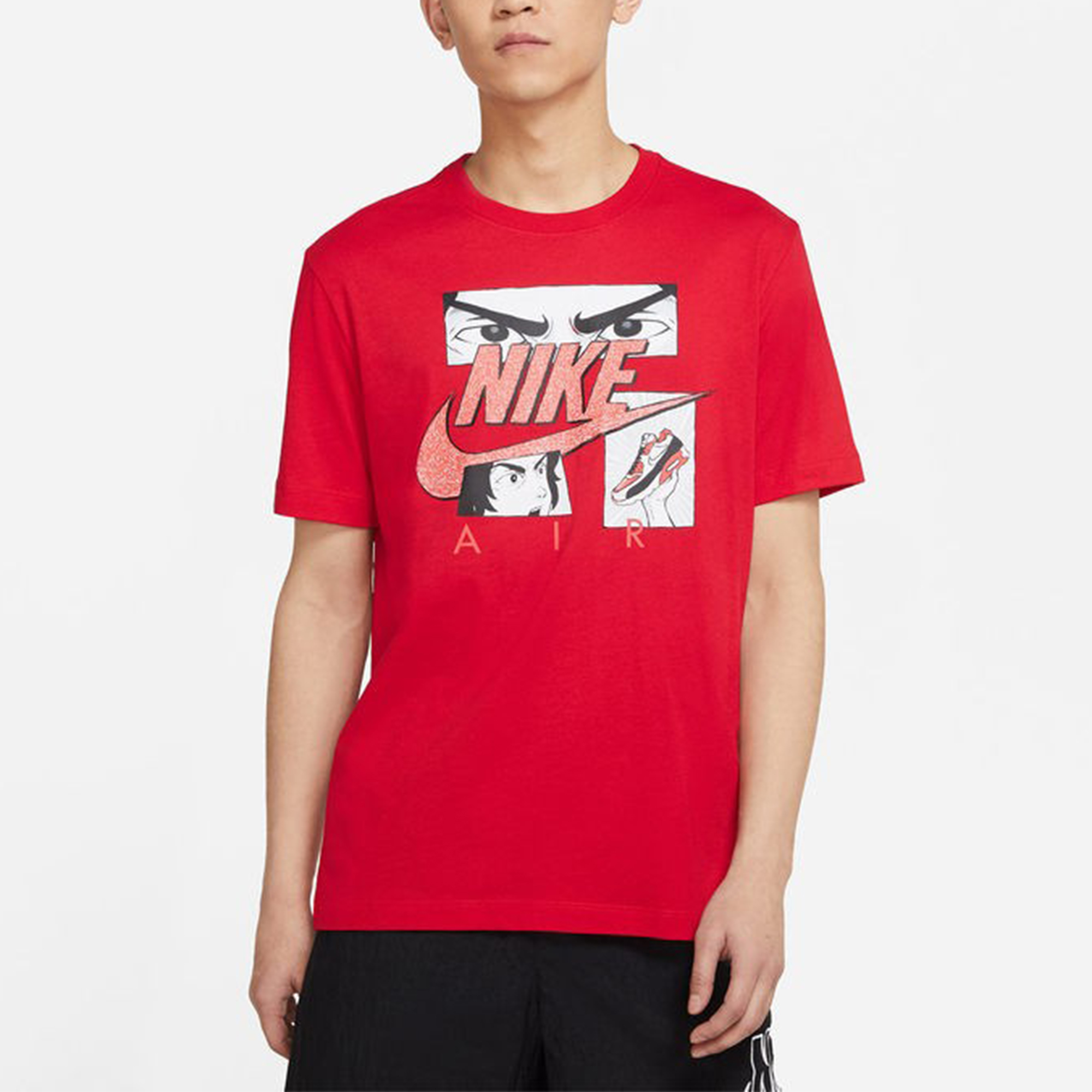 Мужская футболка Nike Sportswear T (красная) — фото 4