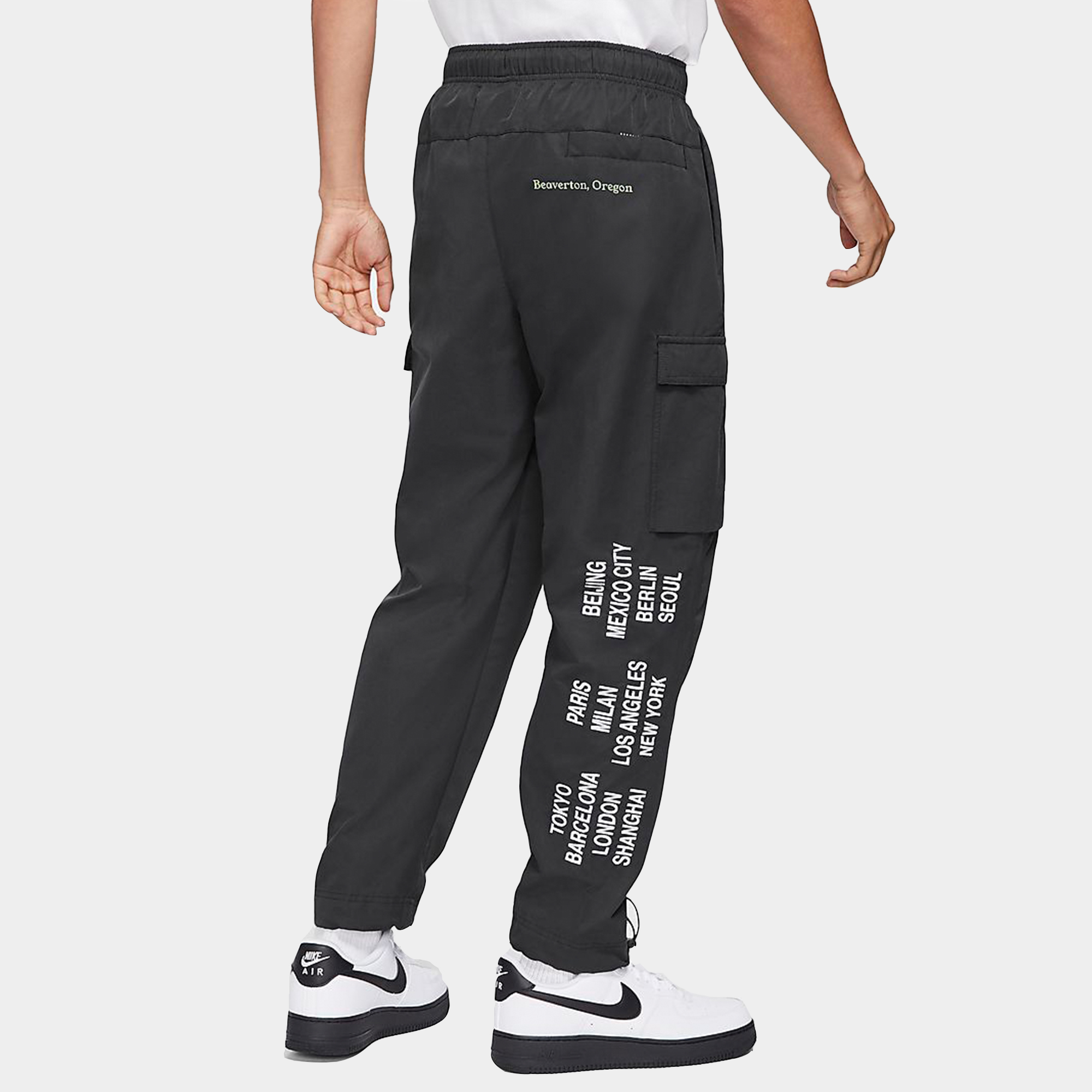 Мужские штаны Nike Три крючка (черные) — фото 5