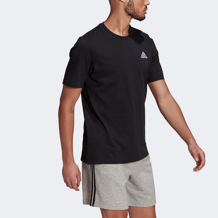 Мужская футболка adidas (черная) — фото 5