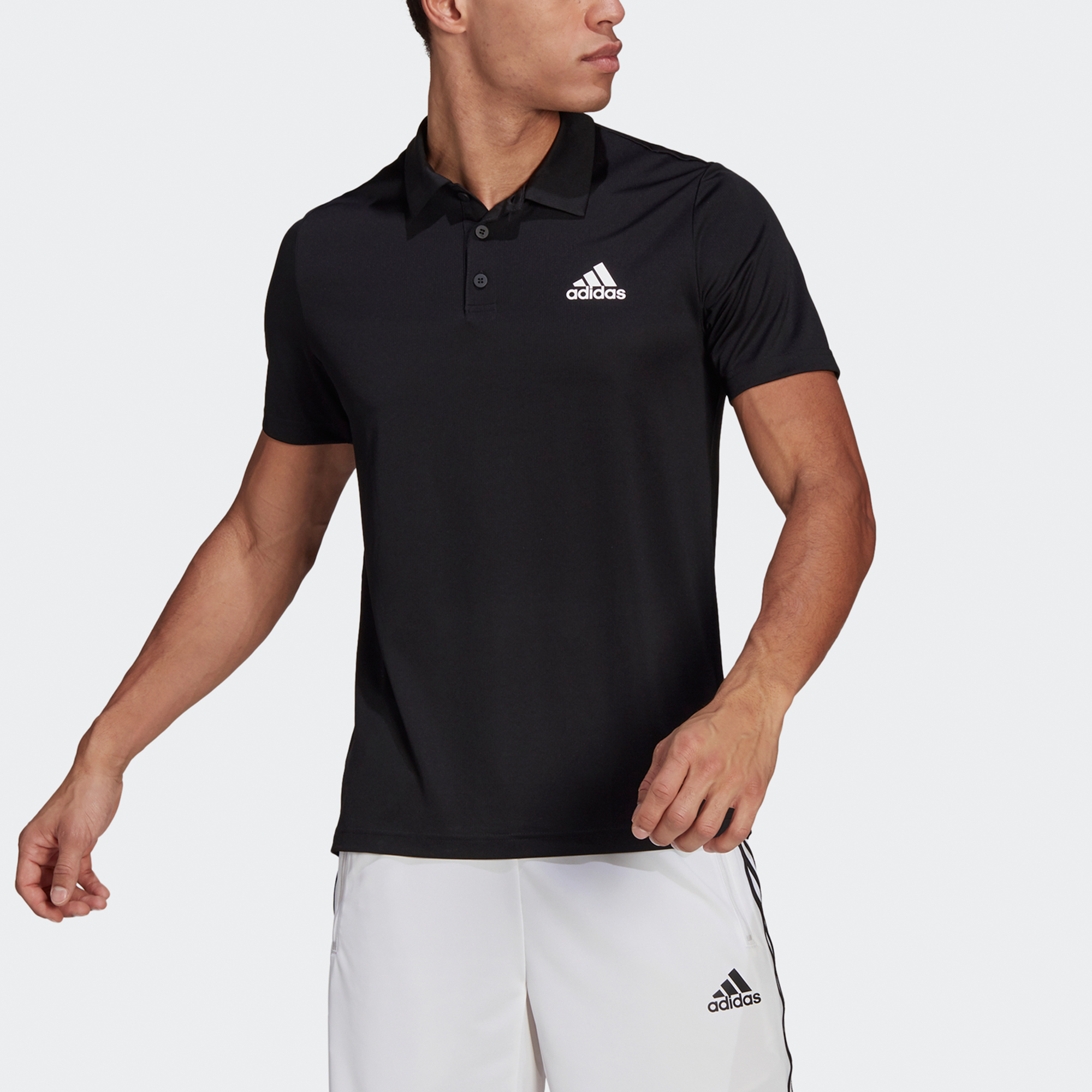 Мужская футболка adidas (черная) — фото 3