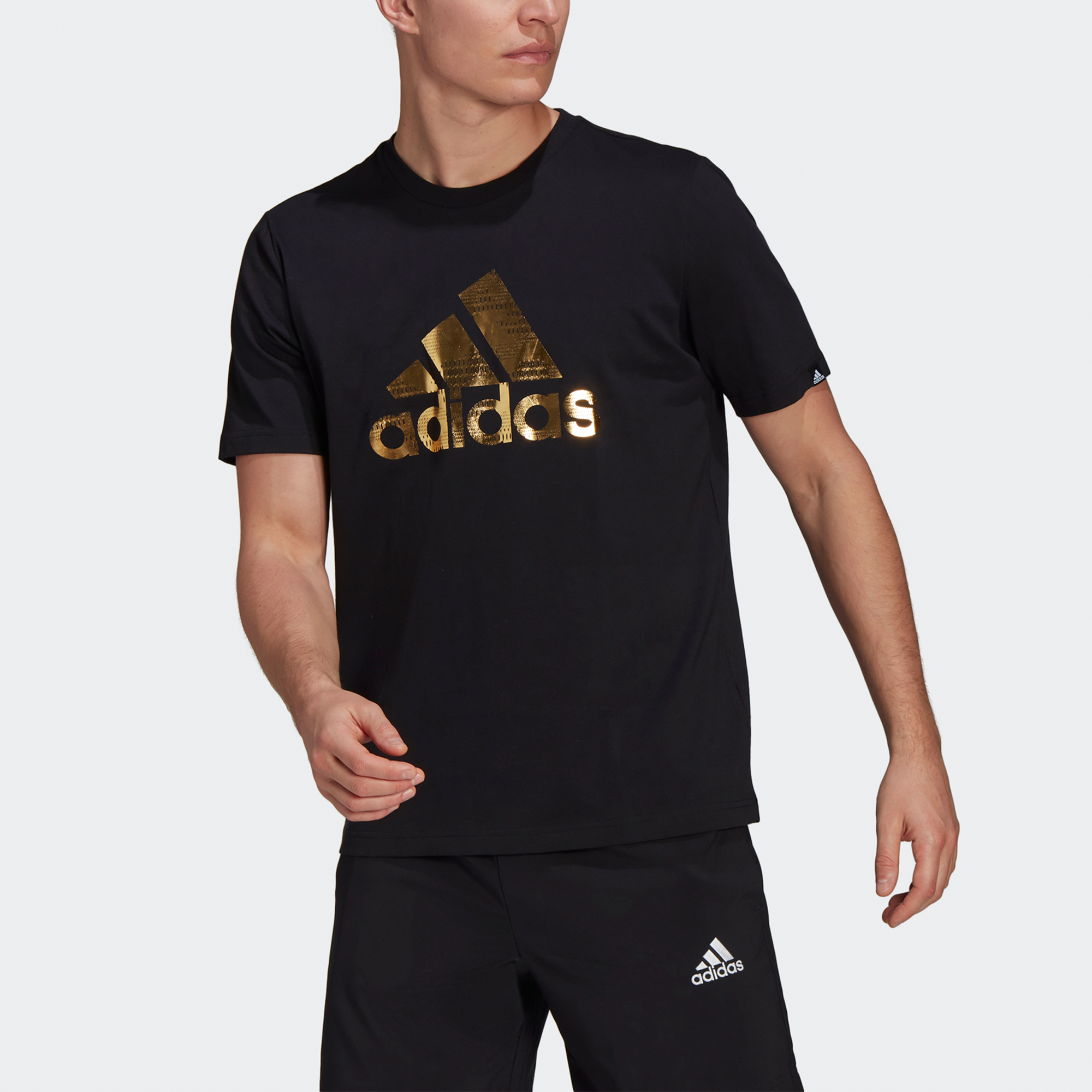 Мужская футболка adidas M Fl Lg T (черная) — фото 2