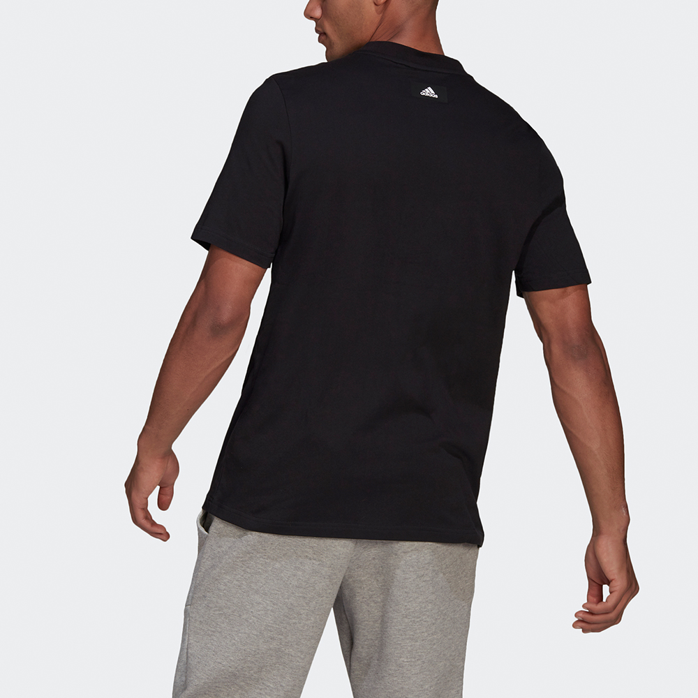 Мужская футболка adidas M Fi Tee Bos A (черная) — фото 3