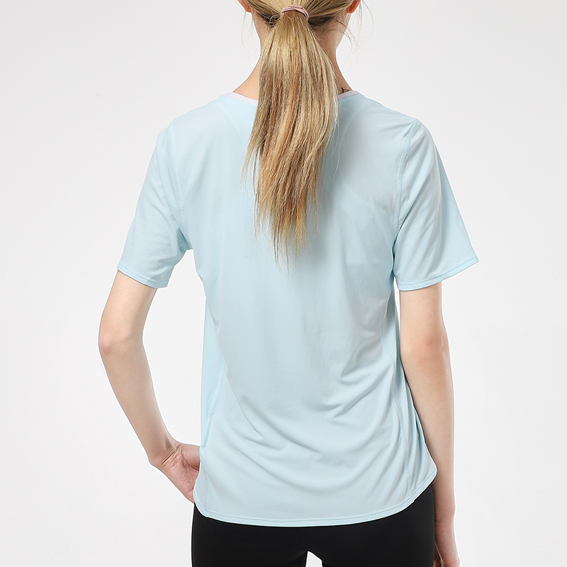 Женская футболка Nike Dri-FIT (синяя) — фото 4