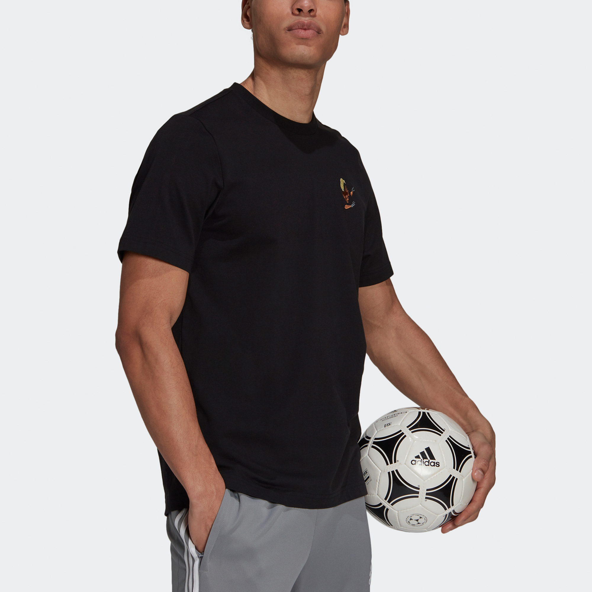 Adidas Soccer Jerseys Men’s Black Moderate Straight Fit