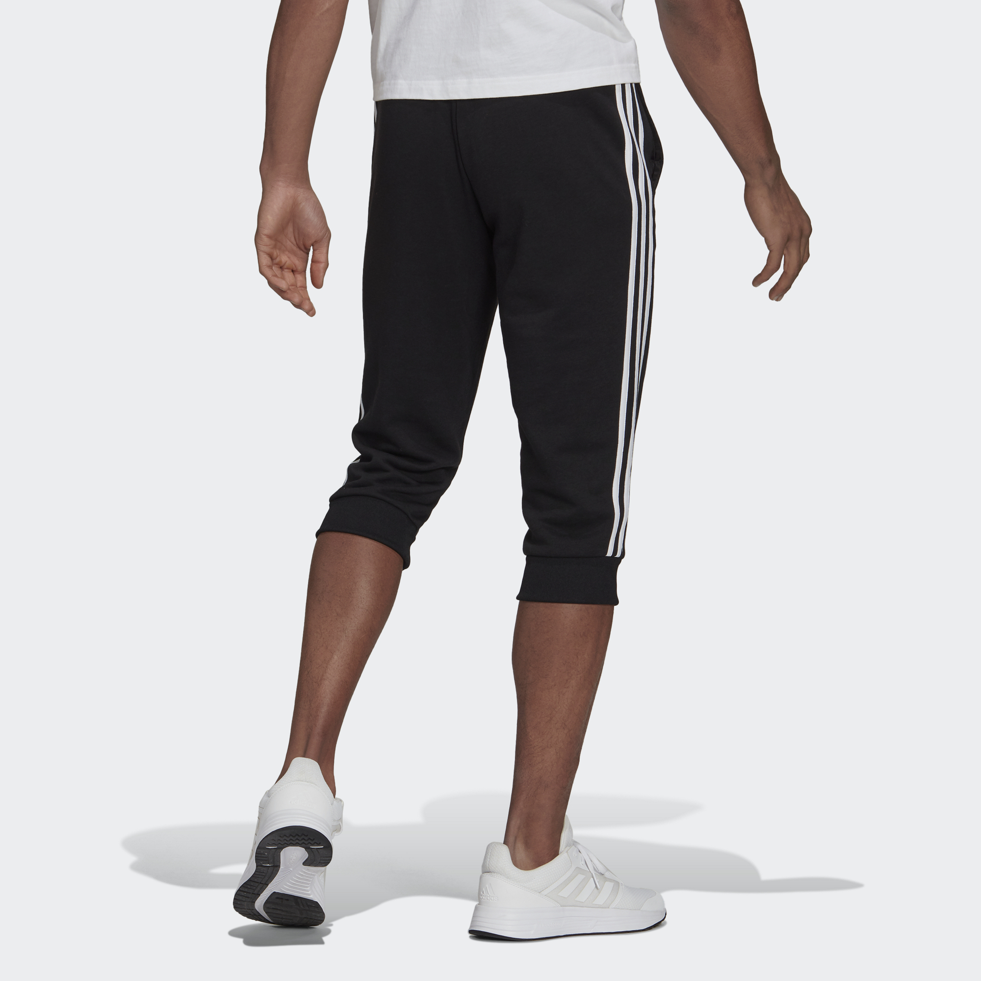 Мужские штаны adidas M 3s Ft Tc 34pt Logo (черные) — фото 7