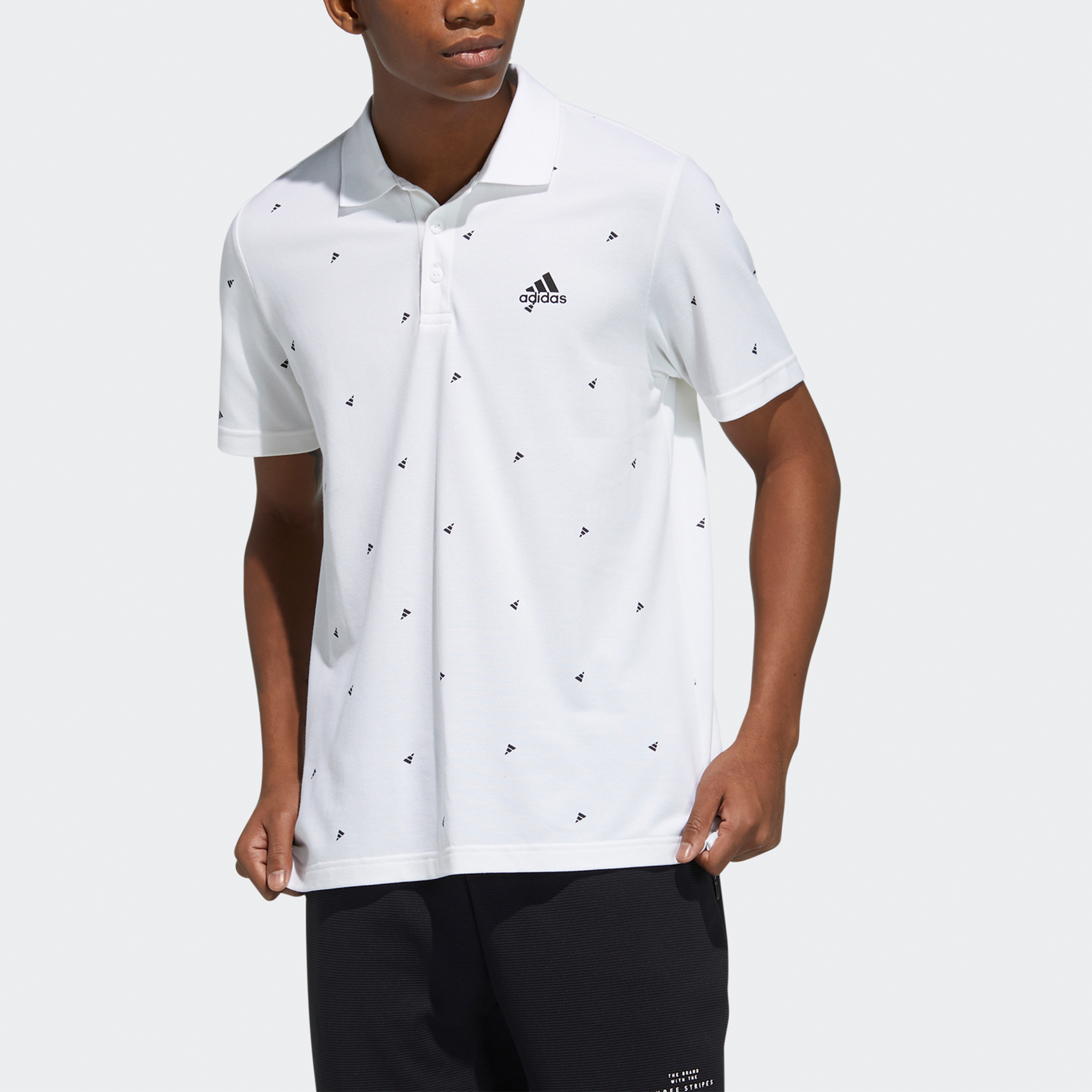 Мужская футболка adidas (белая) — фото 4