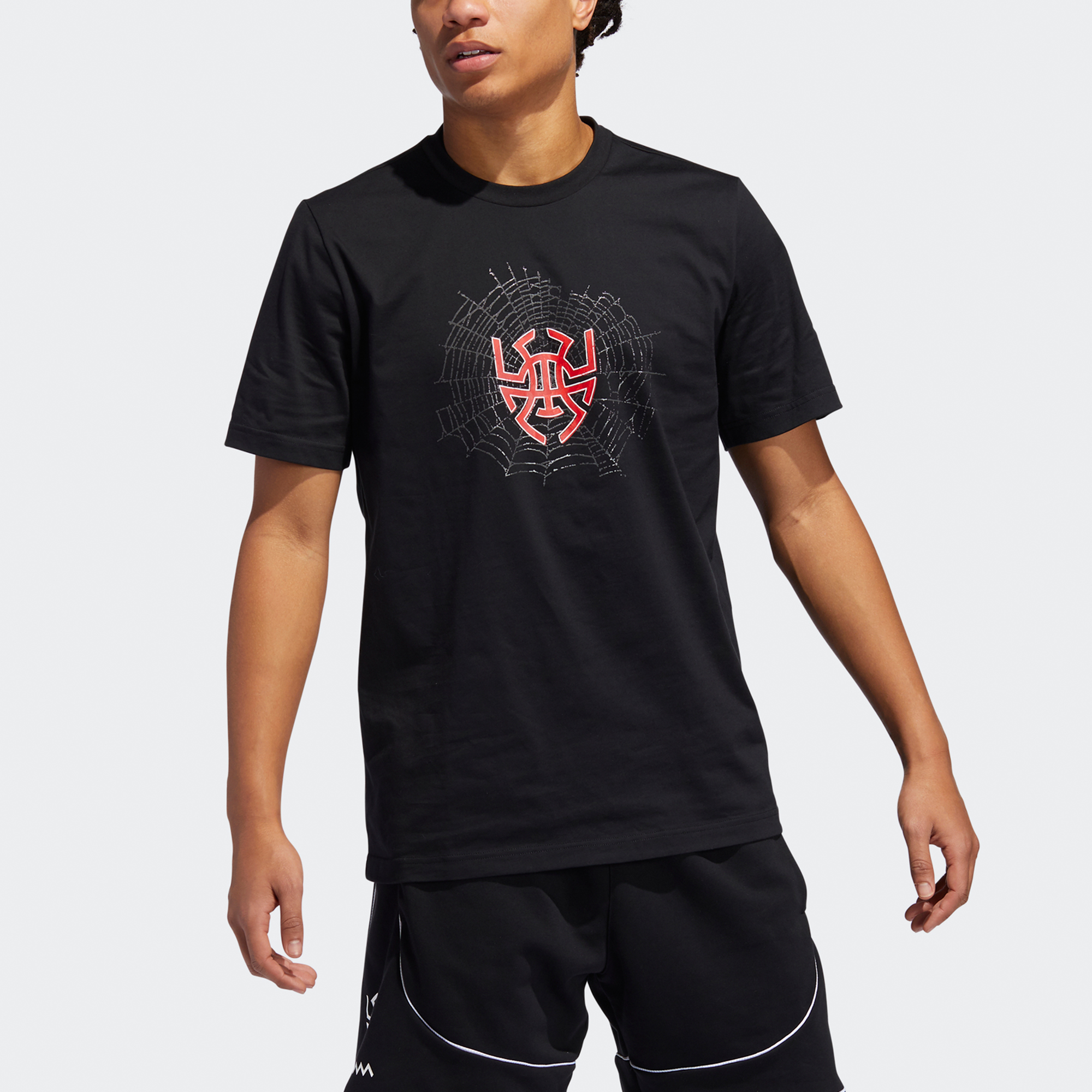 Футболка adidas Donovan Sense Logo (черный) — фото 3