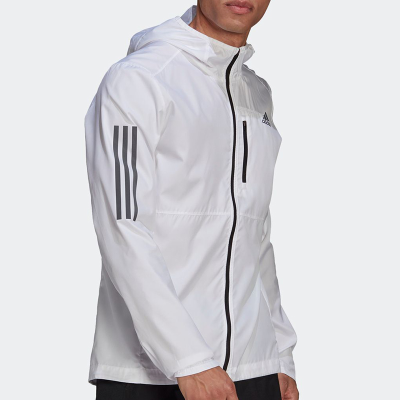 Мужская куртка adidas Own the Run Jkt (белая) — фото 3