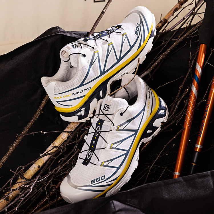 SALOMON x KOLON SPORT Textile, TPU Slip Resistant, Abrasion Resistant, Breathable, Lightweight Low top Running Shoes