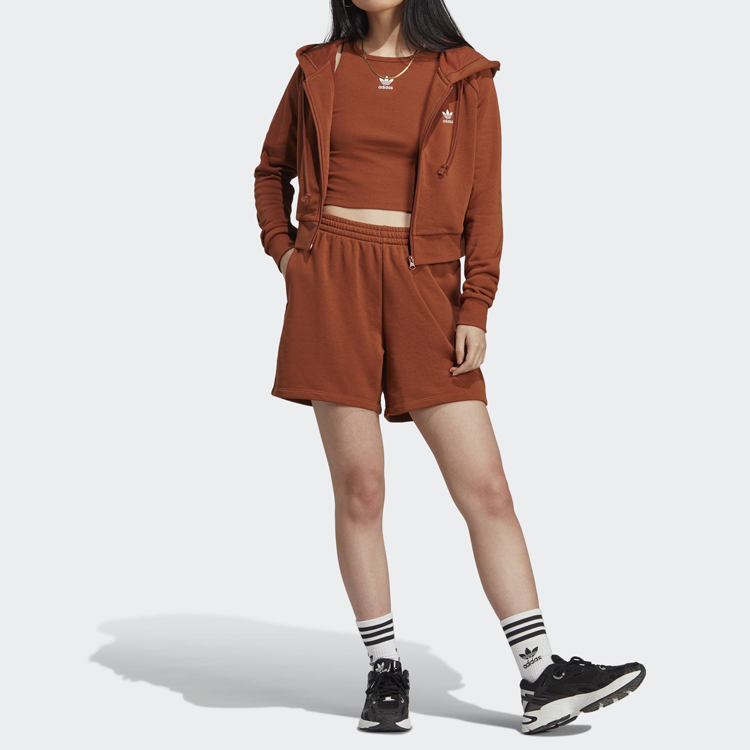 Adidas Originals Sports Shorts Women’s Coffee Moderate Bermuda Shorts