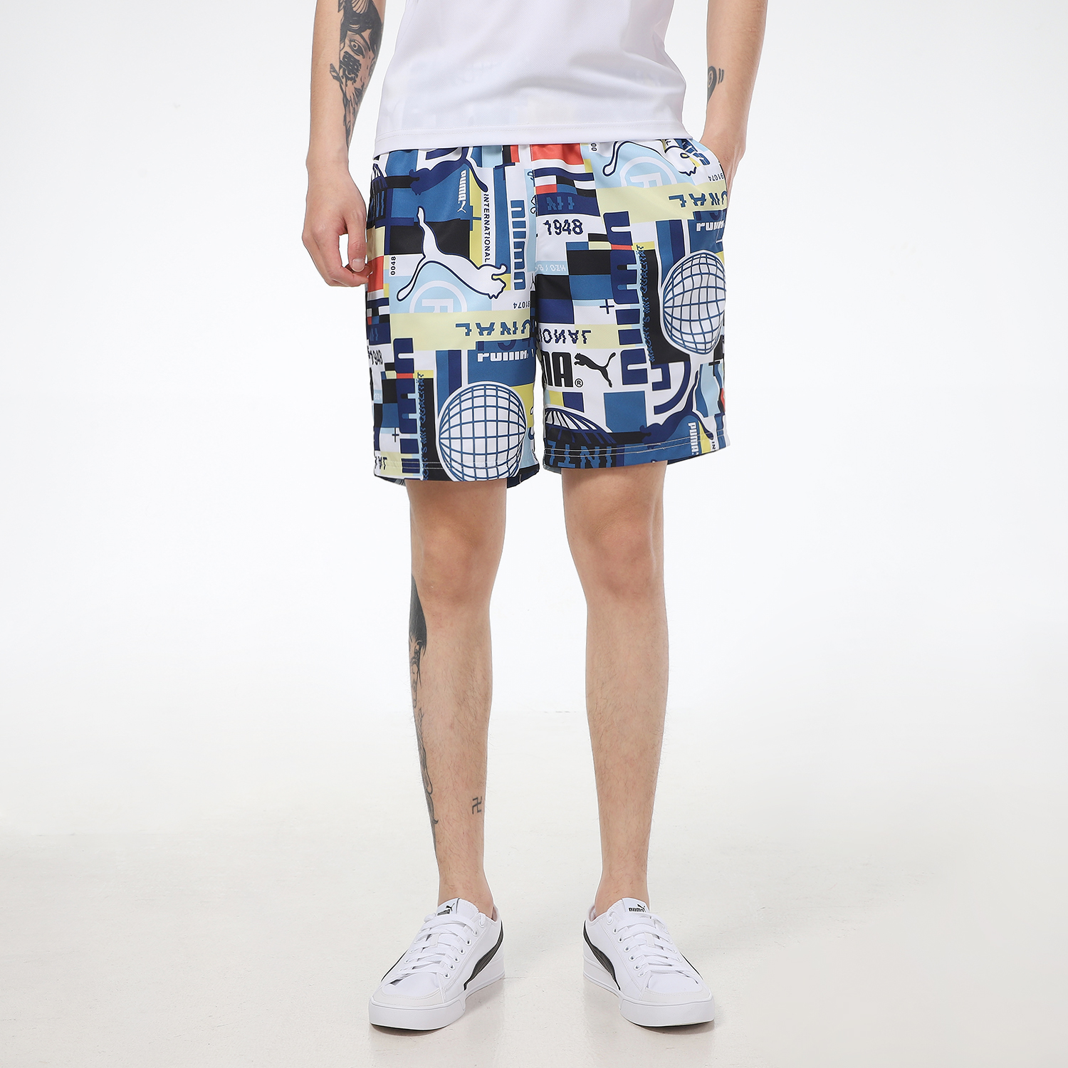 PUMA Sneskers Socks Sports Shorts Men’s Multicolor Moderate