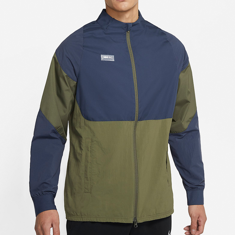 Мужская куртка Nike F.c. Awf (оливковая) — фото 4
