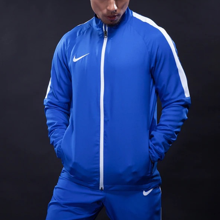 Nike Casual Sportswear Men’s Blue Stand Collar Thin