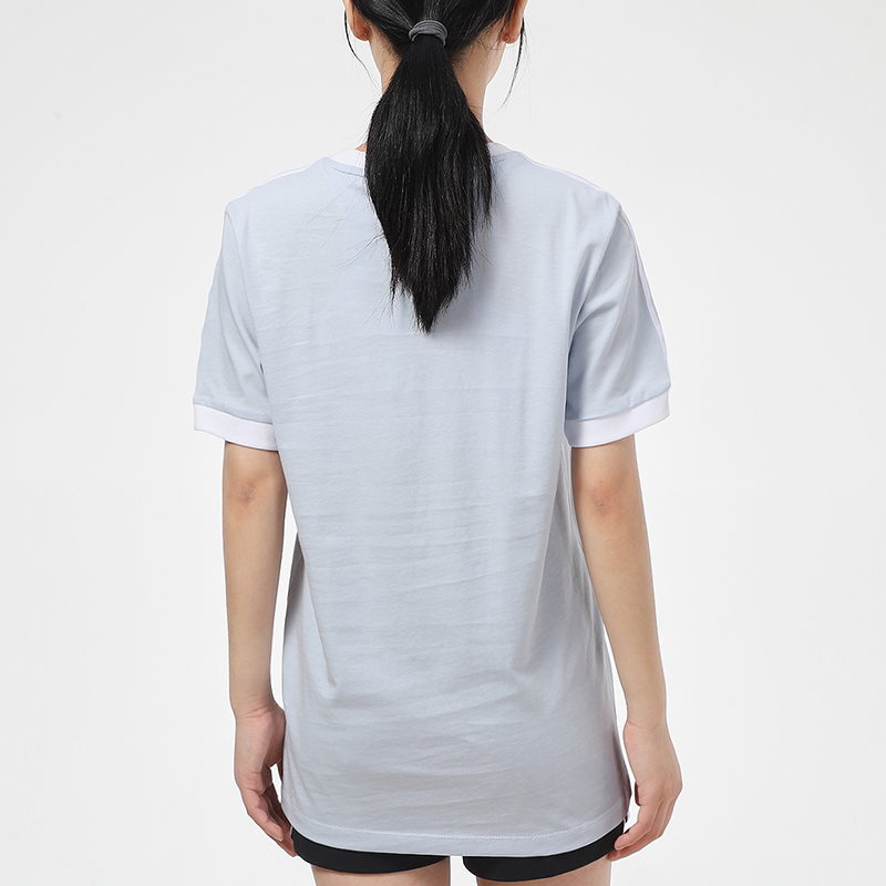 Женская футболка adidas originals Bf Tee (светло-серо-голубая) — фото 4